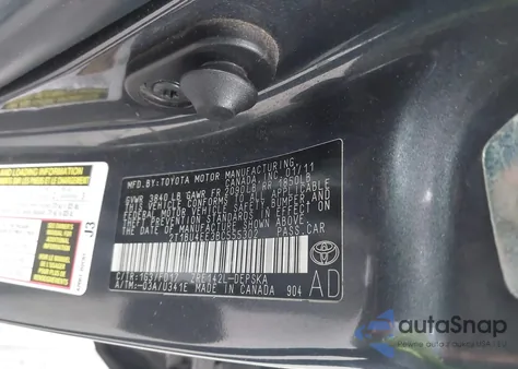 2011 Toyota Corolla S from USA, damaged, VIN 2T1BU4EE3BC555302